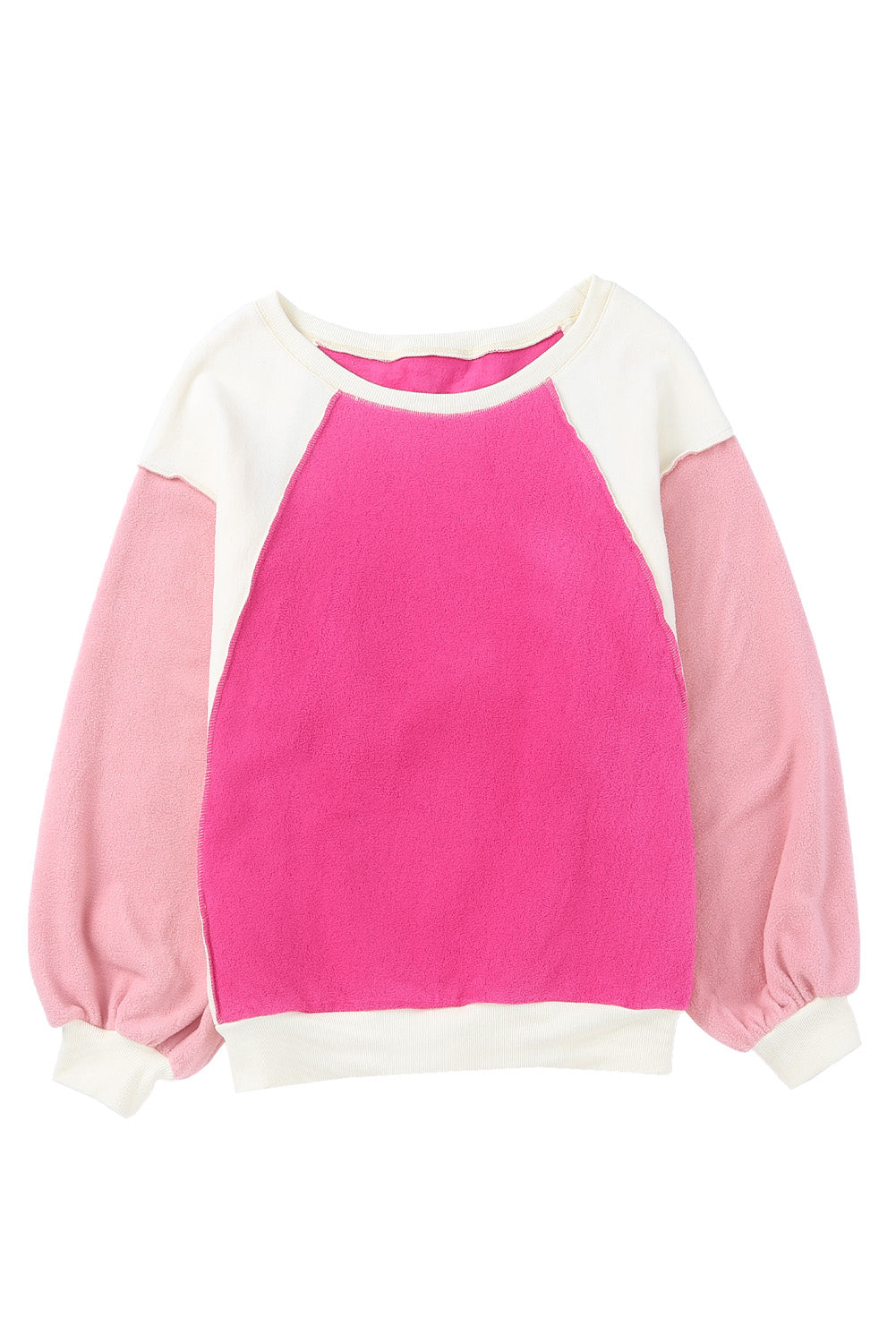 Oversized Color Block Casual Pullover