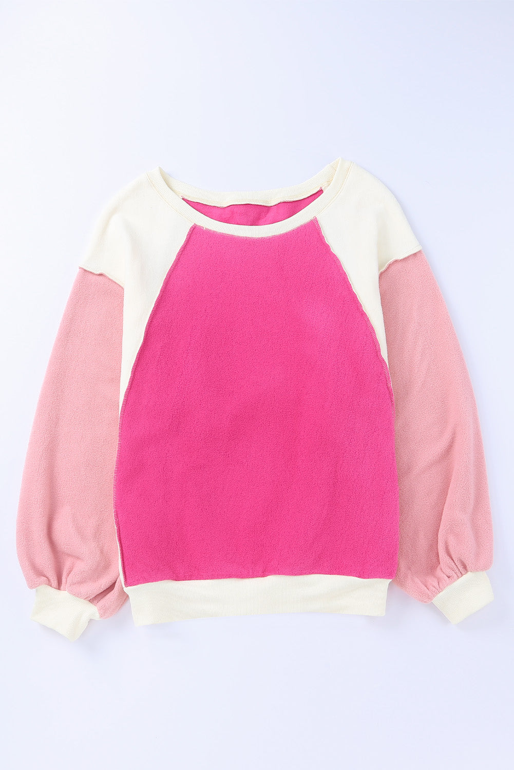 Oversized Color Block Casual Pullover