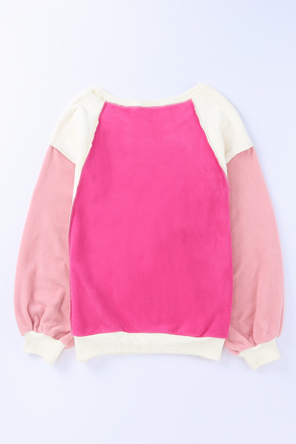 Oversized Color Block Casual Pullover